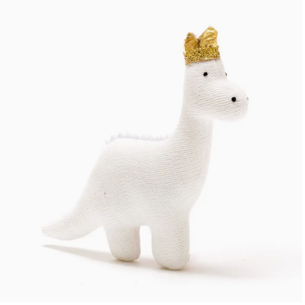 White Crown Diplodocus Baby Plush Toy