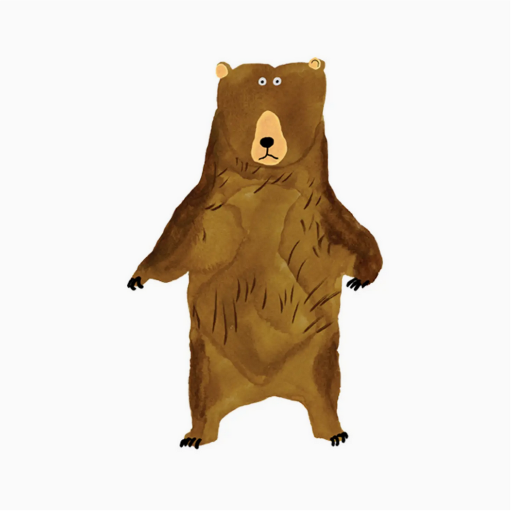 Temporary Tattoo Pairs - Bear Stare