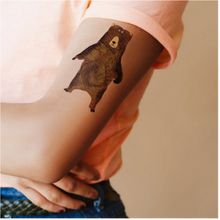 Load image into Gallery viewer, Temporary Tattoo Pairs - Bear Stare