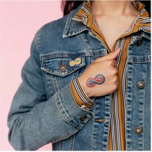 Load image into Gallery viewer, Temporary Tattoo Pairs - Forever Rainbow