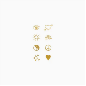 Temporary Tattoo Pairs - Gold Flash