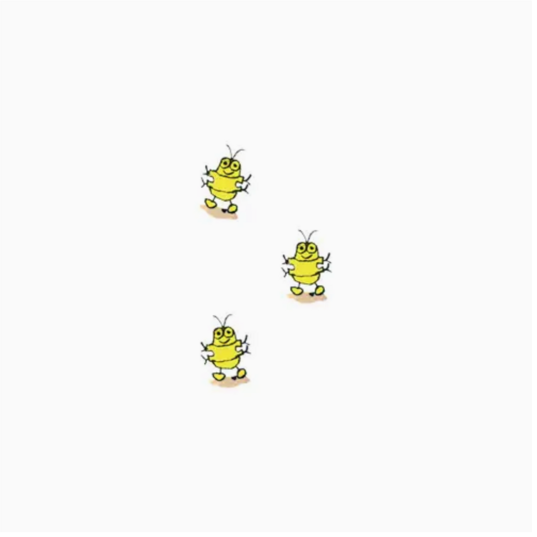 Temporary Tattoo Pairs - Goldbug Trio Rs
