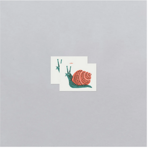 Temporary Tattoo Pairs - Snail