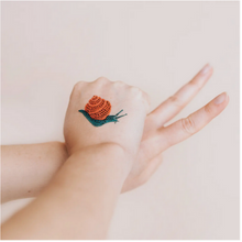 Load image into Gallery viewer, Temporary Tattoo Pairs - Snail