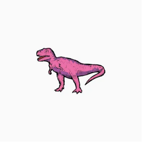 Temporary Tattoo Pairs - Pink T Rex