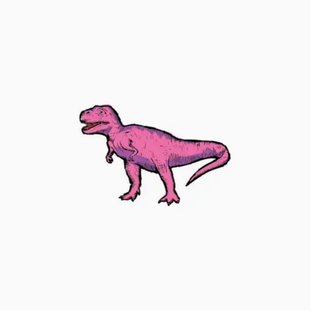 Temporary Tattoo Pairs - Pink T Rex