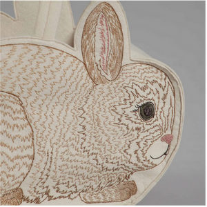 Bunny Embroidered Basket