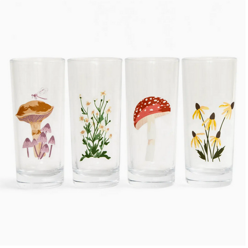 Flora and Fauna Tall Juice Glass