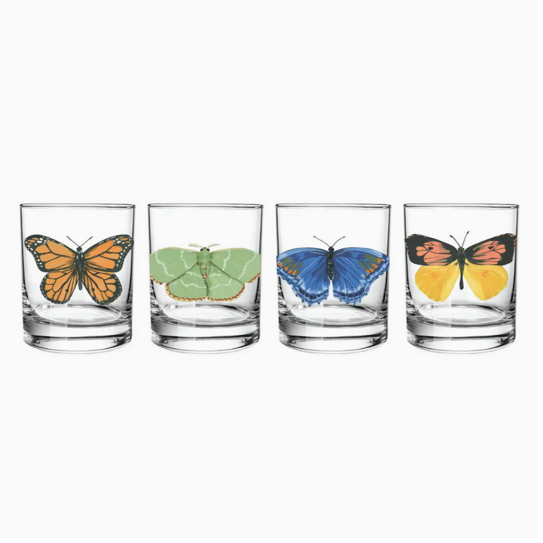 Butterfly Short Juice Glass