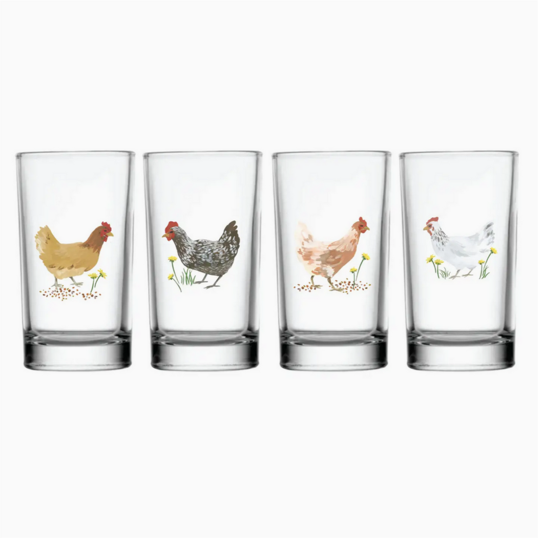 Chickens Mini Juice Glass