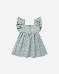 Mariposa Dress - Blue Daisy