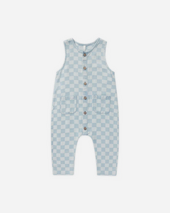 Woven Jumpsuit - Blue Check