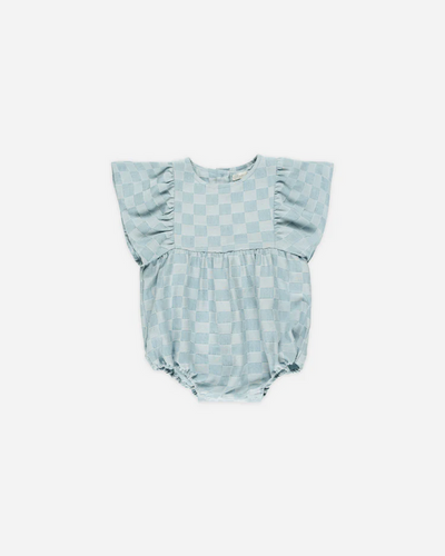 Kalea Romper - Blue Check