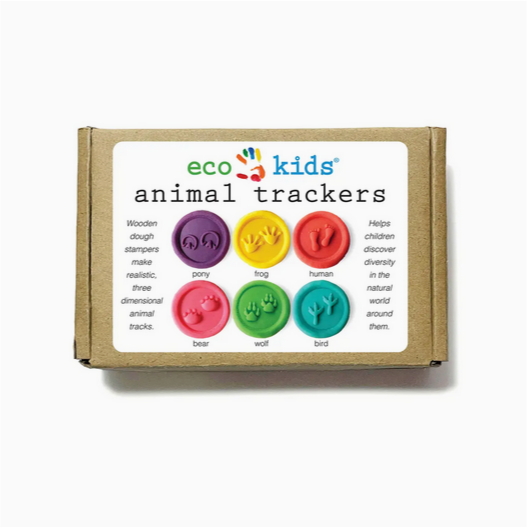 Animal Tracks Wooden Dough Stamps
