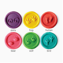 Load image into Gallery viewer, Animal Tracks Wooden Dough Stamps