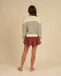 Collared Sweater - Slate Stripe