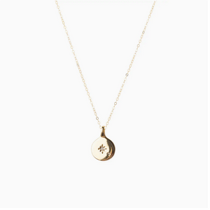 North Star Coin Pendant Necklace