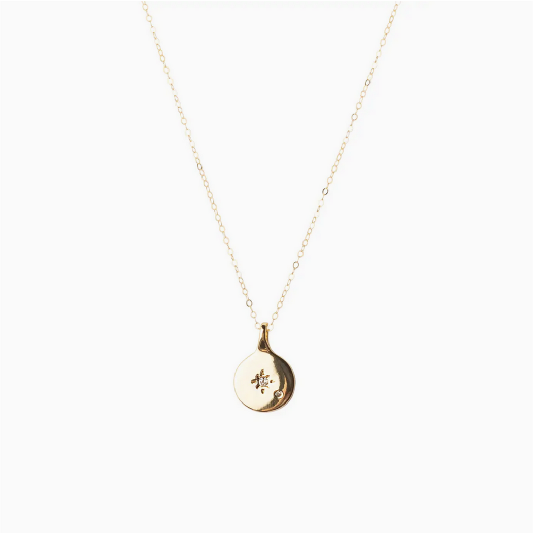 North Star Coin Pendant Necklace