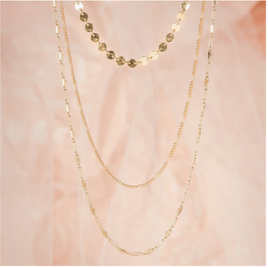 Figaro Goldfill Chain Link Necklace