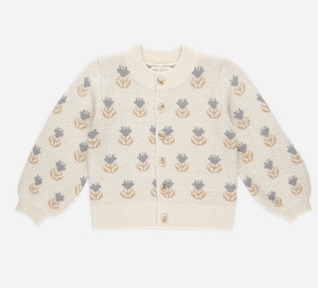 Kids Cheyenne Cardigan - Flora