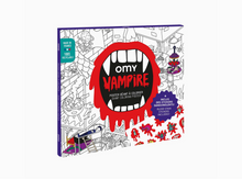 Load image into Gallery viewer, Giant Coloring Poster with Stickers - Vampire