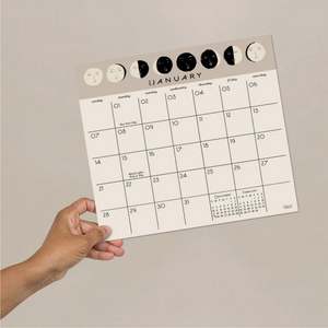 Moon Faces 2024 Calendar Pad