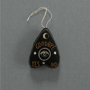 Ouija Board Planchette - Lavender & Cotton Ornament