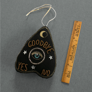 Ouija Board Planchette - Lavender & Cotton Ornament