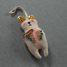 Load image into Gallery viewer, Sargent Pepper Bear - Cotton &amp; Lavender Filled Ornament