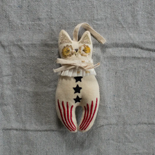 Load image into Gallery viewer, Rocket Cat Elton John Embroided Ornament