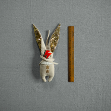 Load image into Gallery viewer, Bowie Bunny Embellished Ornmaent