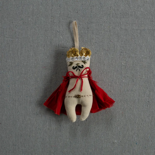 Freddie Mercury Mouse Embellished Ornament