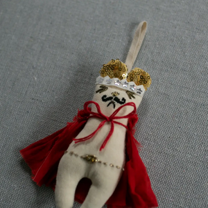 Freddie Mercury Mouse Embellished Ornament