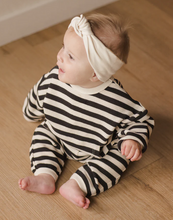 Load image into Gallery viewer, Waffle Slouch Set - Black Stripe