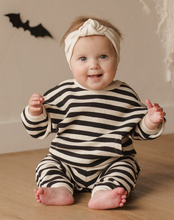 Load image into Gallery viewer, Waffle Slouch Set - Black Stripe