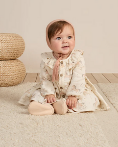 Ruffle Collar Button Dress - Unicorns