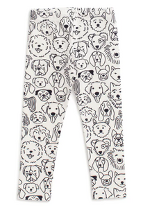 Leggins - Dogs Black & White