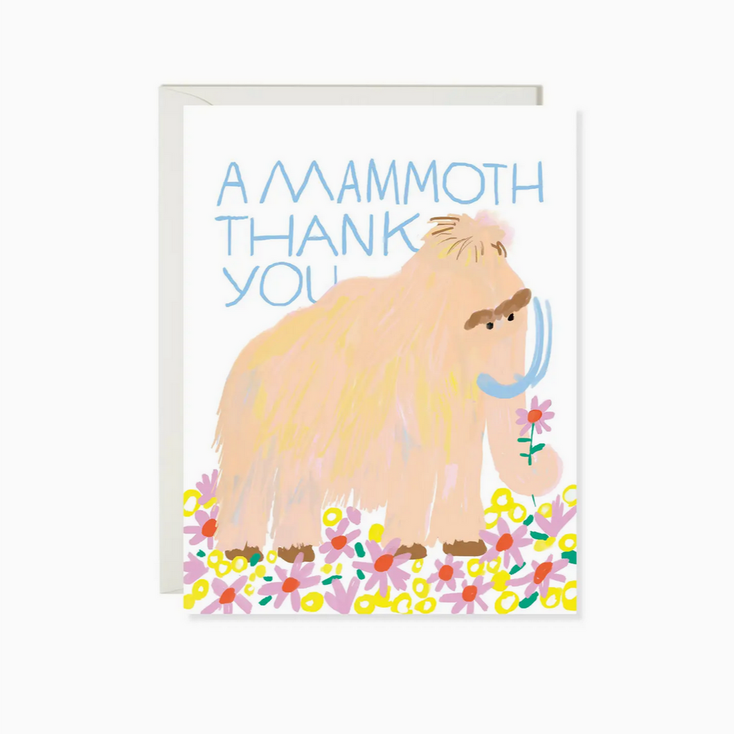 Mammoth Thank You card