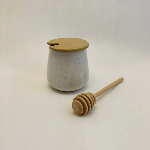 Ceramic Honey Jar & Dipper