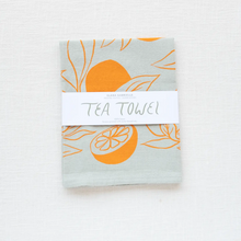 Load image into Gallery viewer, Clementine Linen Tea Towel