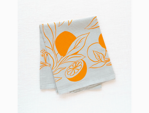 Clementine Linen Tea Towel