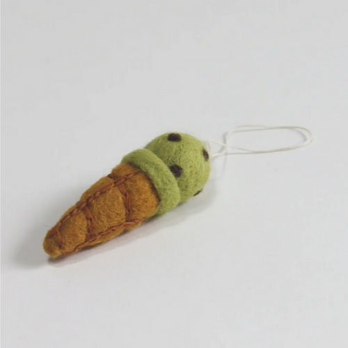 Ice Cream Cone Felt Ornament