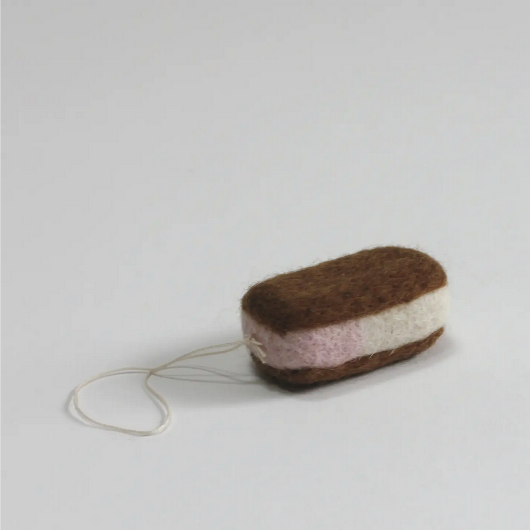 Ice Cream Sandwich Felt Ornament