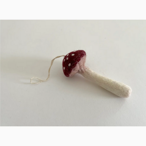 Plum Mushroom Felt Ornament