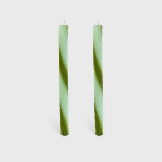 Rope Candles 2 Pack - Green