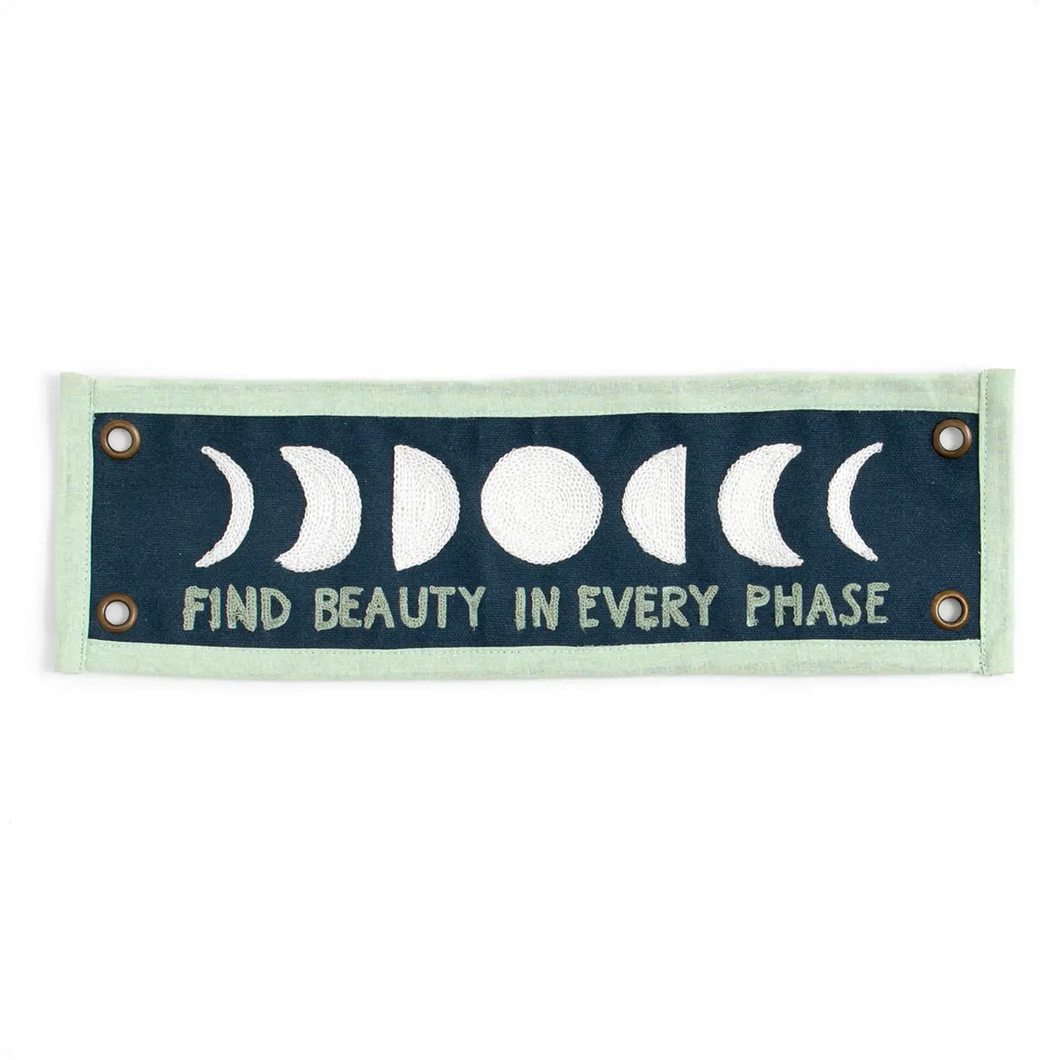 Find Beauty Embroidered Banner