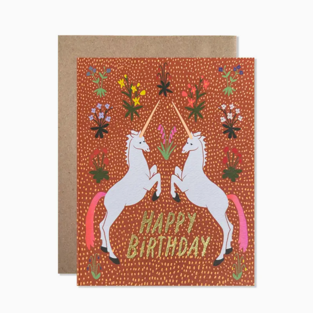 Birthday Unicorns card