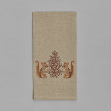 Load image into Gallery viewer, Chipmunks with Pinecone Tea Towel