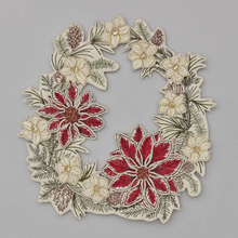 Load image into Gallery viewer, Christmas Flowers Wreath