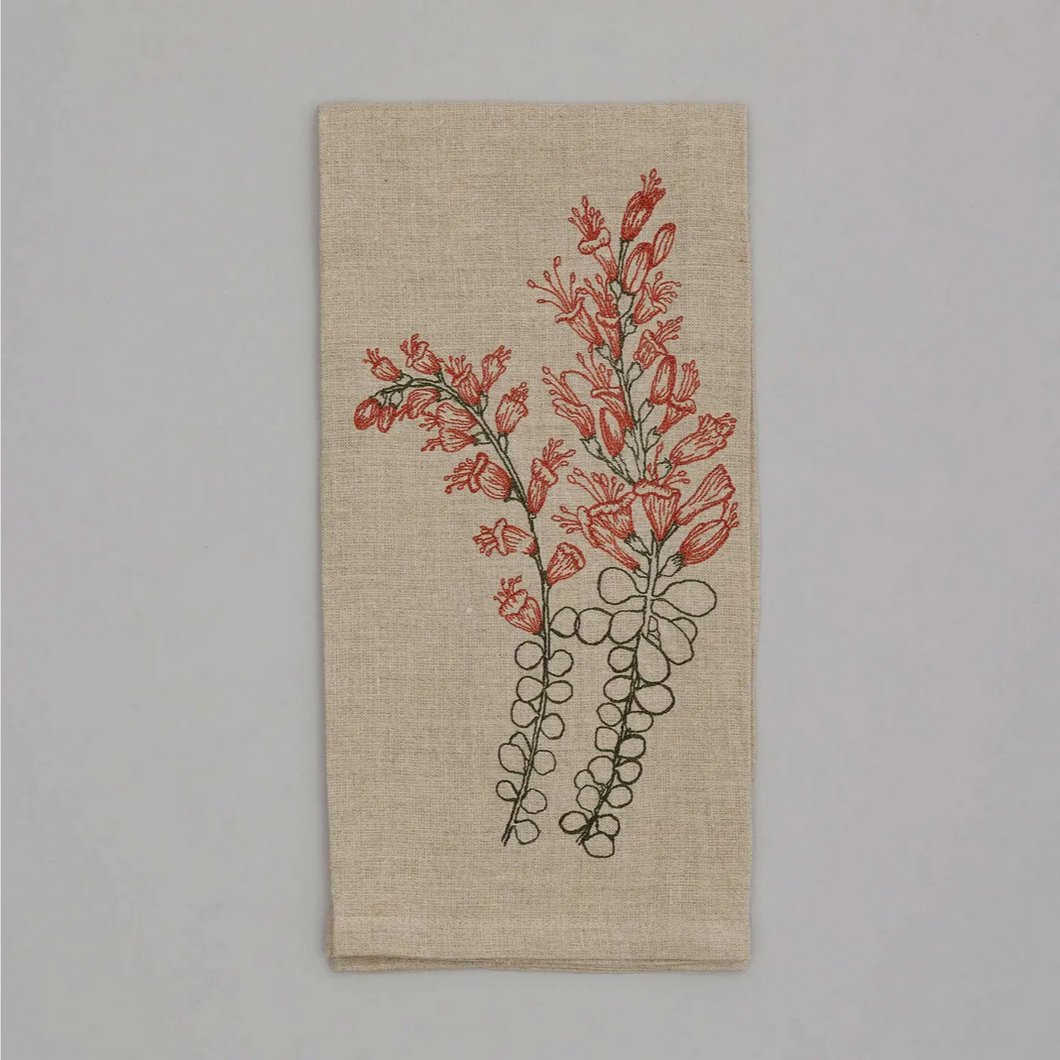 Ocotillo Bloom Tea Towel